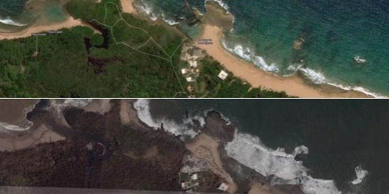 Puerto Rico antes y después de María
