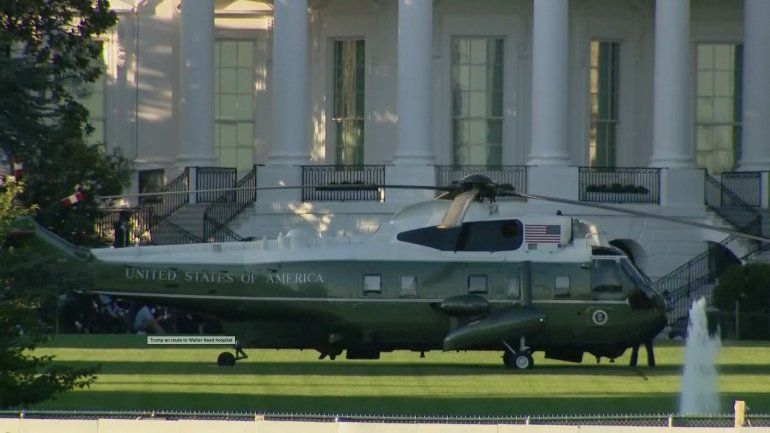 Donald Trump será llevado al Centro Médico Militar Walter Reed: permanecerá allí algunos días