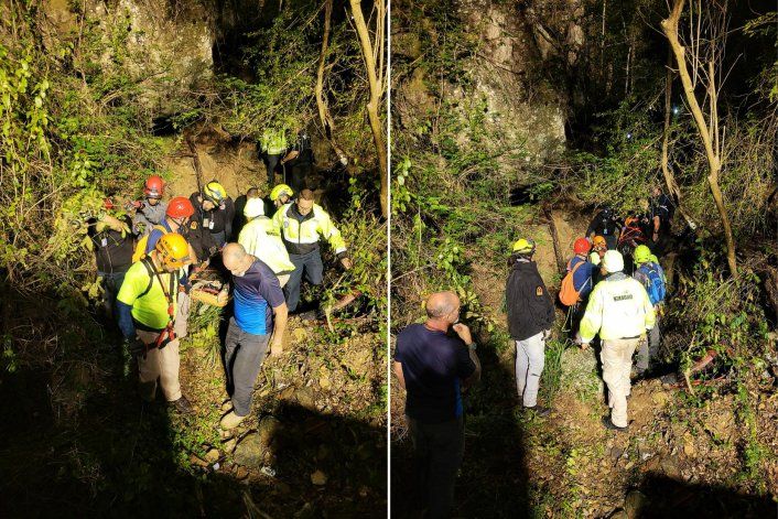 Recuperan el cuerpo del joven que cayó al precipicio desde el cerro Tetas de Cayey