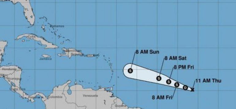 Se forma depresión tropical en el Atlántico