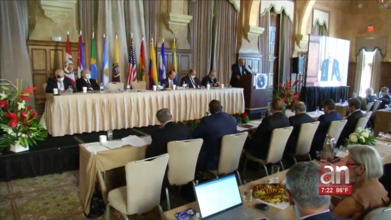 Ex presidentes y otros líderes políticos de la región participaron en el foro interamericano por la democracia, celebrado en el hotel Biltmore, en Coral Gables