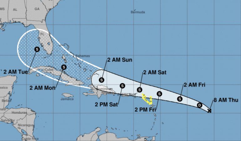 Depresión tropical podría convertirse en tormenta